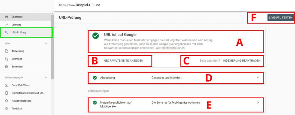 URL Prüfung Übersicht