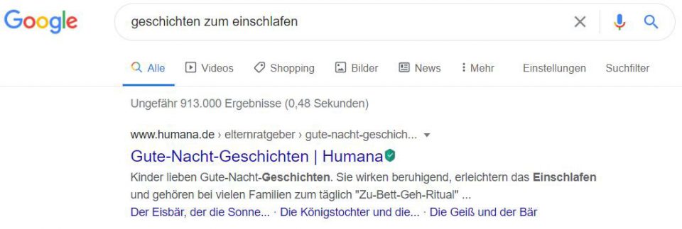 Title Tag in den SERPs
