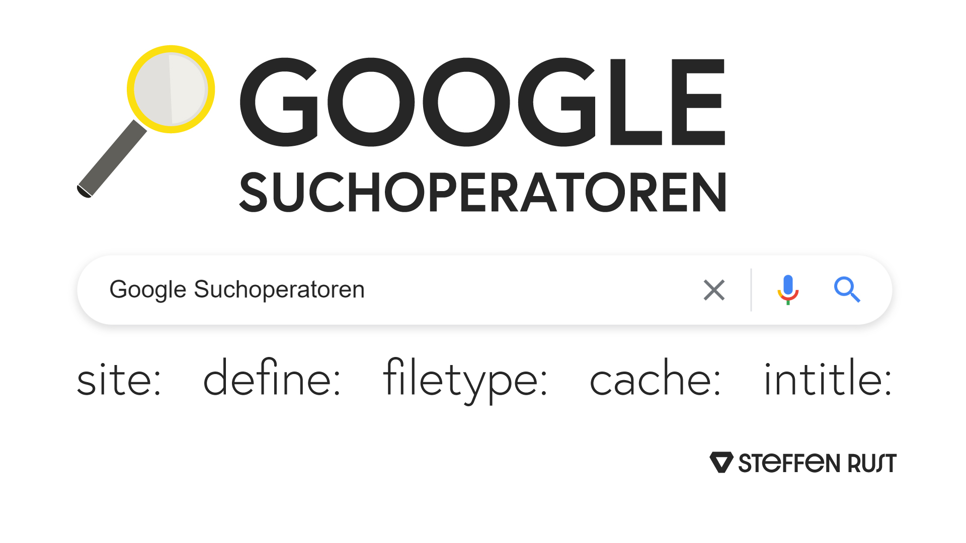 Google Suchoperatoren