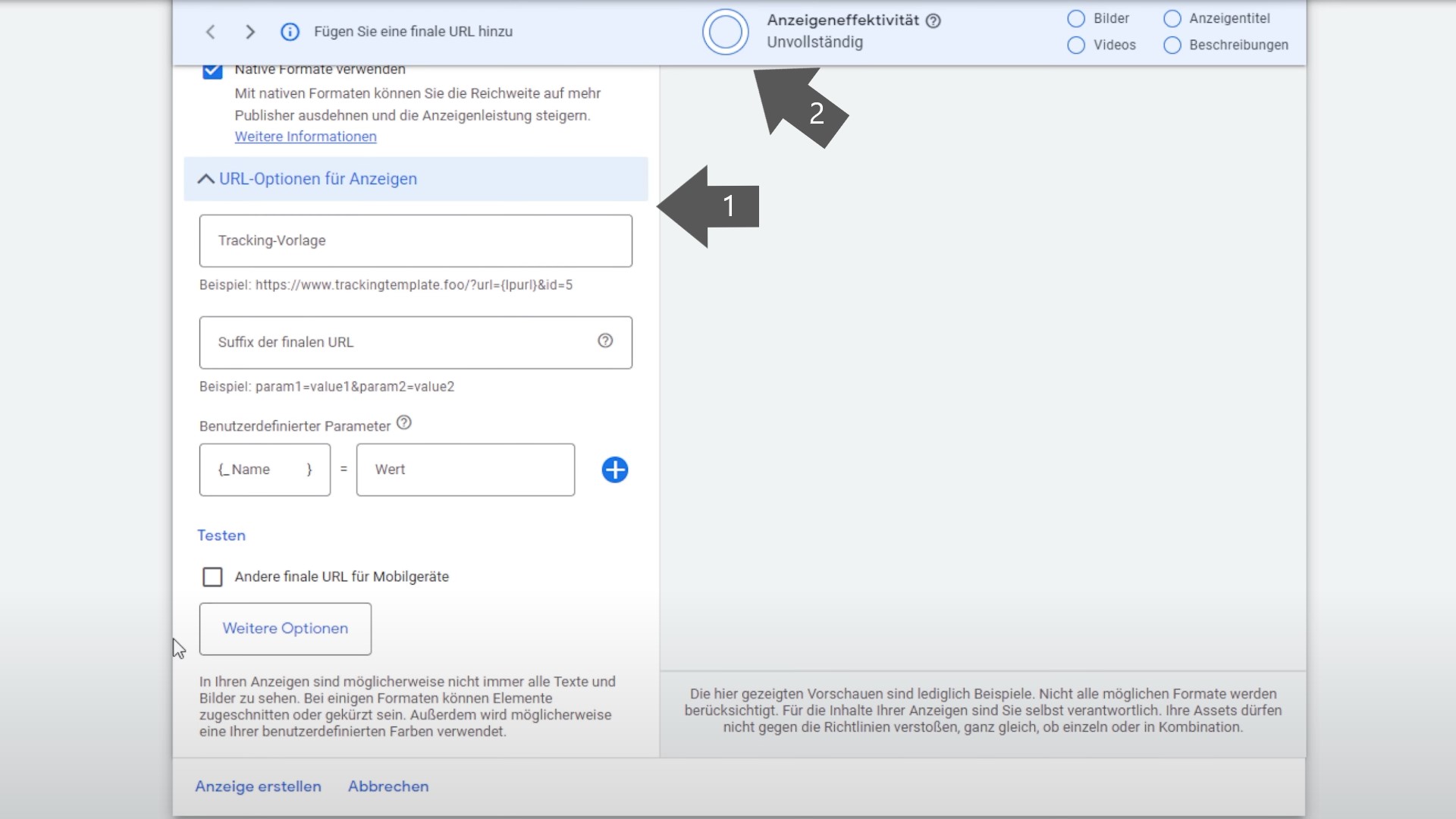 URL und Effektivität DisplayAds15