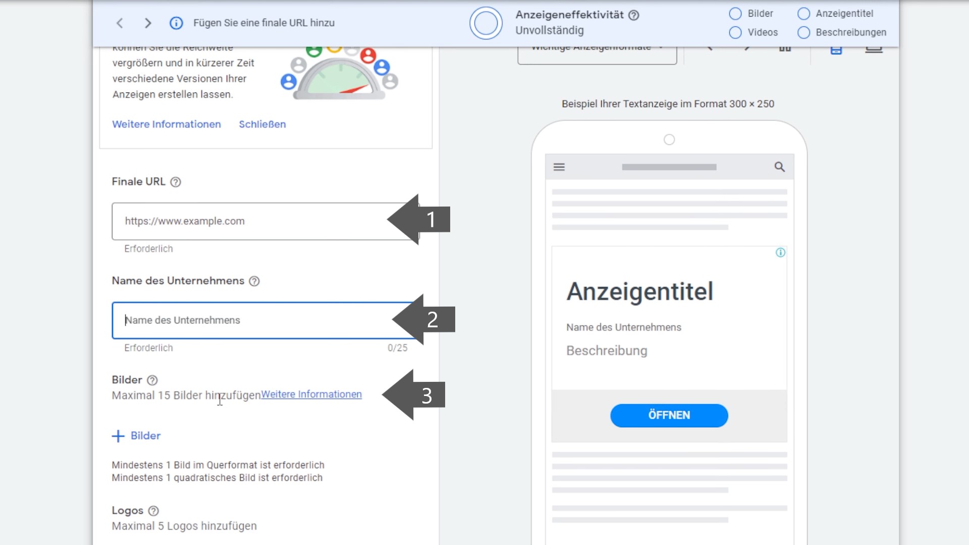 Unternehmen und Bilder DisplayAds 11