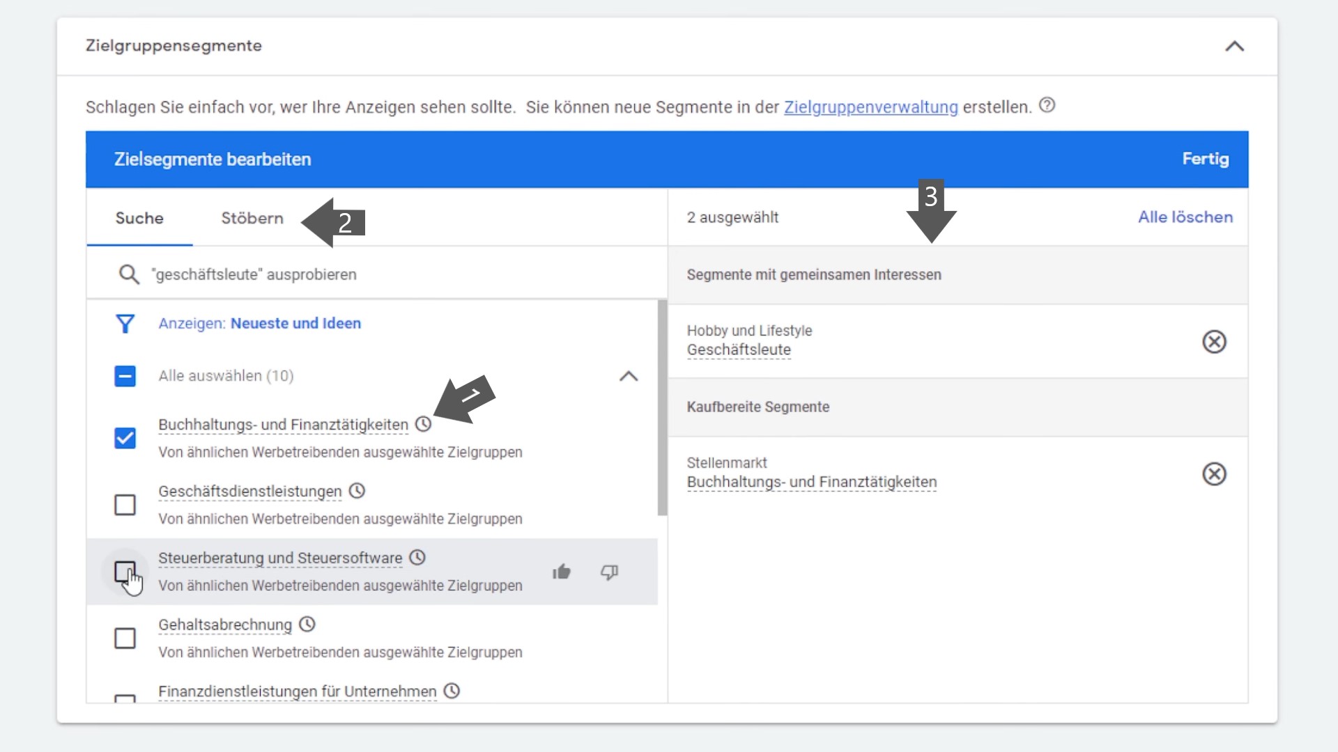 Zielgruppensegmente DisplayAds9