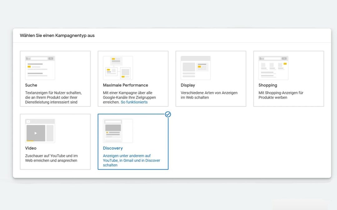 Google Discovery Ads erstellen – die Anleitung 2022