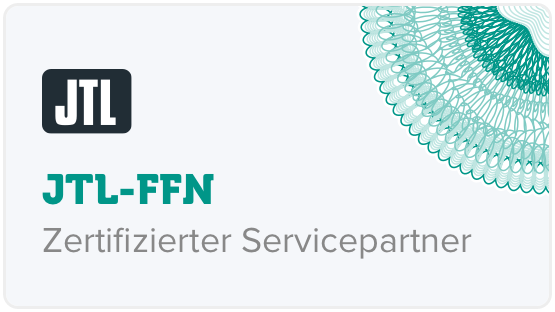 JTL-FFN-Servicepartner Zertifikat Mini